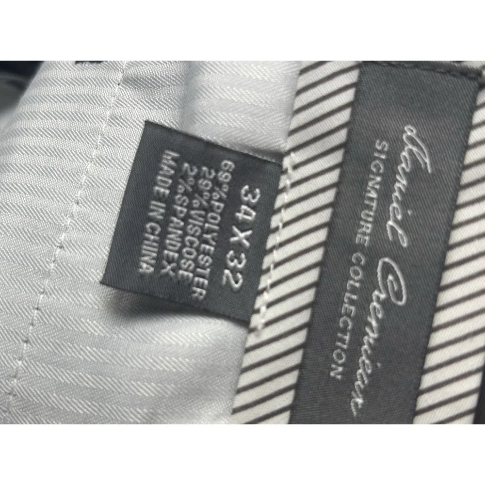 Daniel Cremieux Signature Collection Dress Pants Mens 34x32 Brown Formal 4232